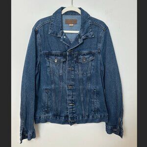 Vintage Style Port Authority Denim Jean Jacket - Size M